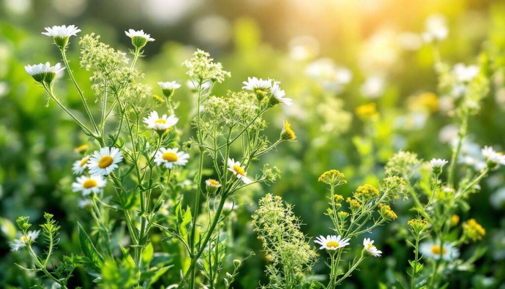 Chamomile and fennel in the herb garden: these medicinal plants grow easily from seed sown in April