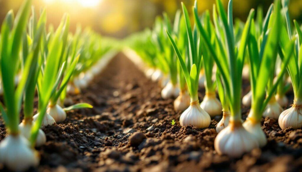 Garlic and onion sets: plant these bulbs in early spring for a midsummer harvest in the vegetable garden
