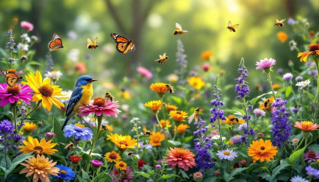 Native plants for wildlife garden: attract butterflies, bees and birds with local perennial species