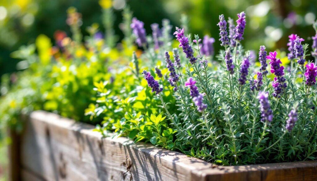 Herbes de Provence at home: plant thyme, rosemary and lavender in a raised bed for year-round harvest