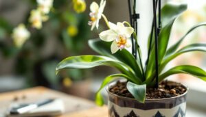 Orchid care in spring: repot houseplants in fresh potting soil and fertilize to trigger new blooms