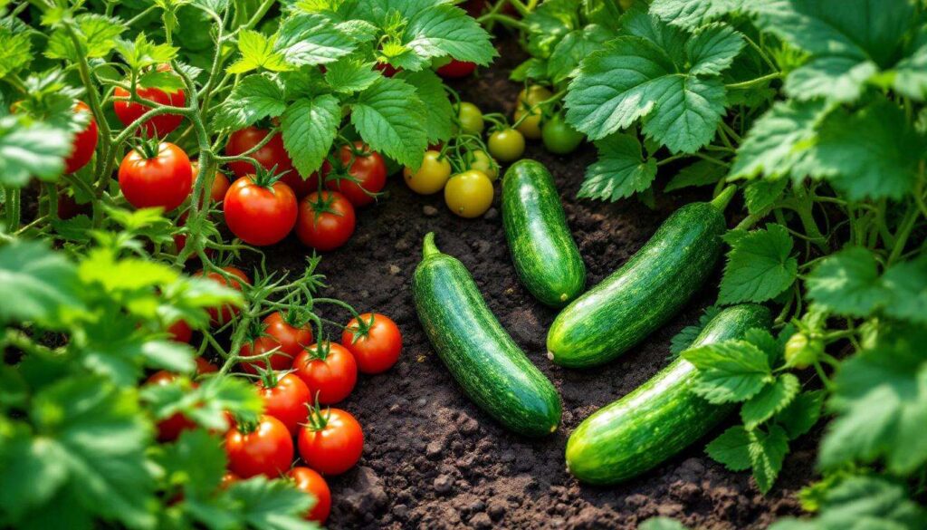 Slug and aphid control: companion planting and Bordeaux mixture protect tomato and cucumber naturally