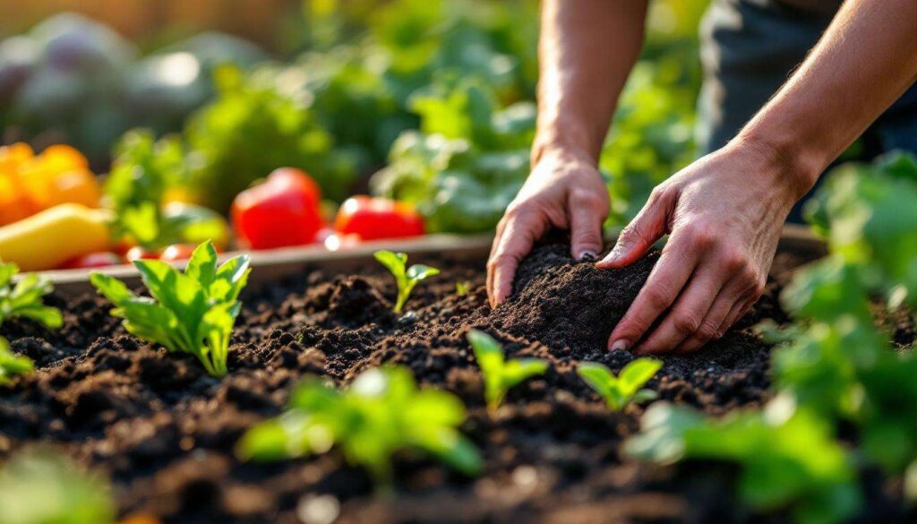 Raised bed soil mix: combine compost, potting soil and perlite for the best vegetable garden results