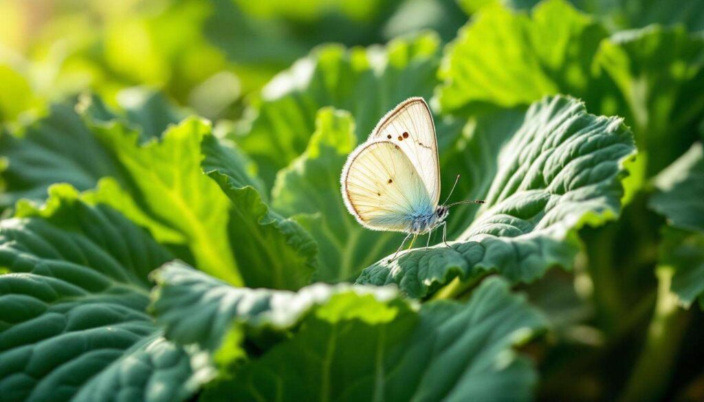 Cabbage white butterfly in the vegetable garden: row covers and companion planting prevent caterpillar damage