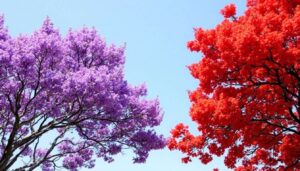 Jacaranda vs flame tree: how to tell these two spectacular flowering trees apart